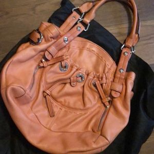 B Makowsky shoulder bag in orange